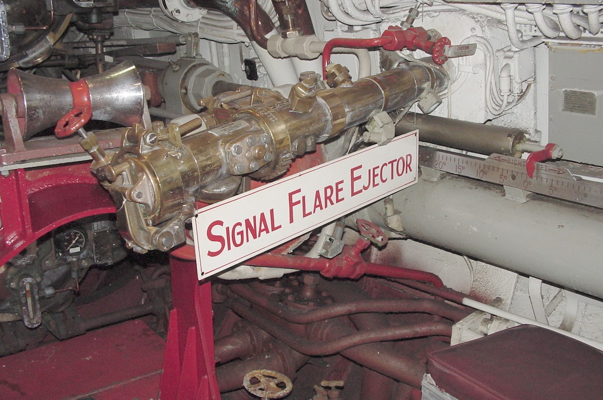Signal flare ejector