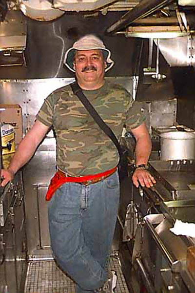 Robert Boscarelli aboard USS Torsk